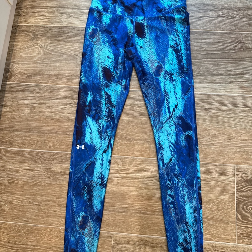Under Armour Blue Abstract Leggings